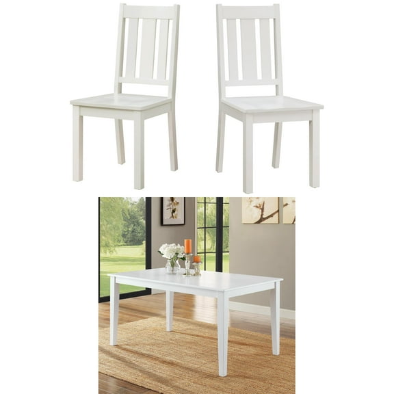 Better Homes and Gardens Bankston 7-Piece Dining Set, White