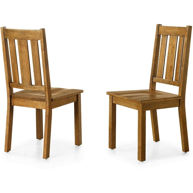 Better Homes and Gardens Bankston Dining Chair, Set of 2, Honey
