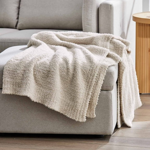 Better Homes & Gardens Beige Cozy Knit Throw, 50" x 72"