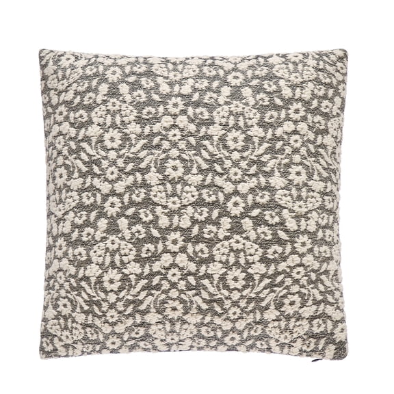Better Homes and Gardens Black Burned Blooms Pillow, 20"x20"