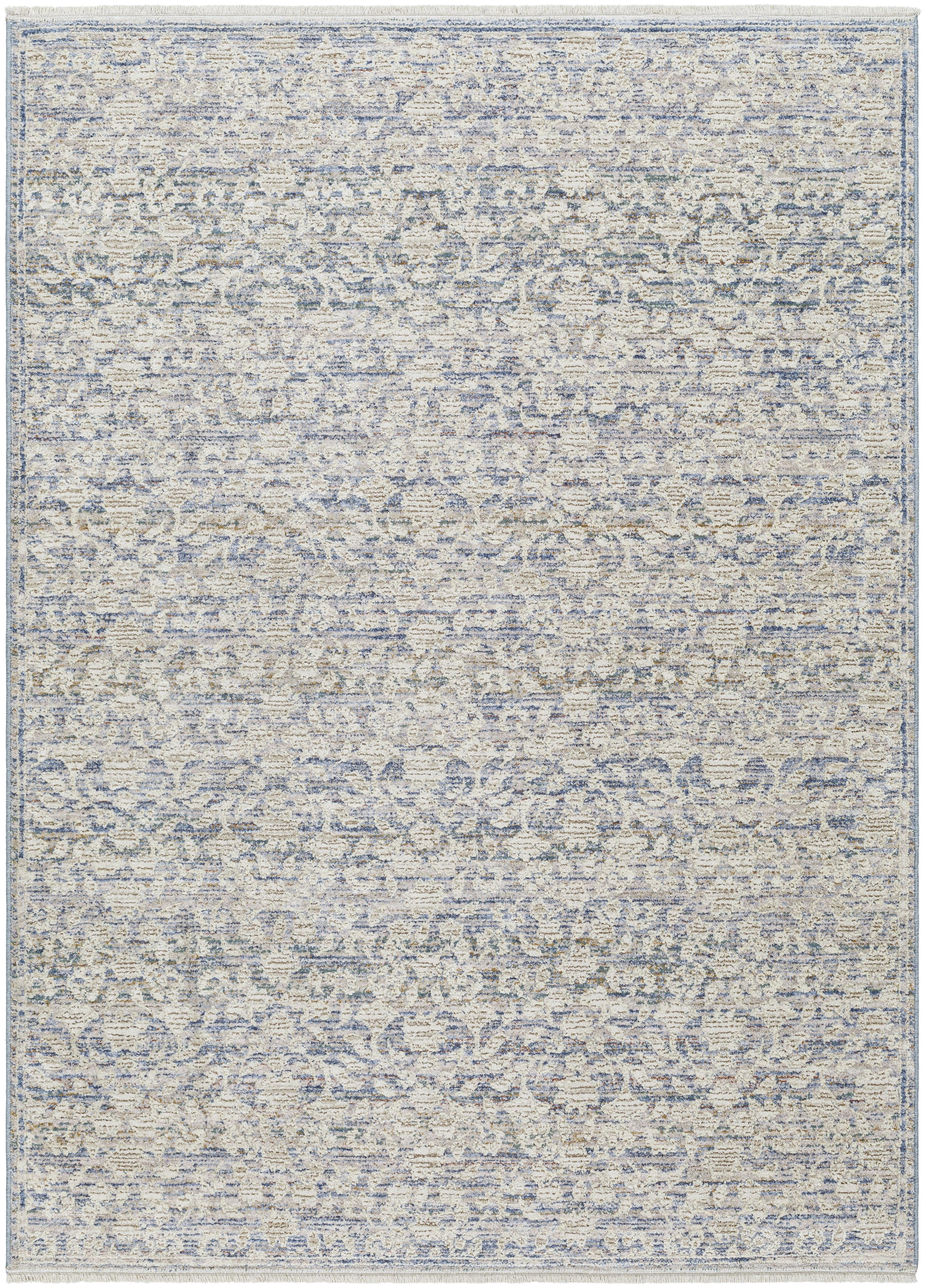 Better Homes & Gardens Blue Floral Indoor Area Rug, 5' x 7'