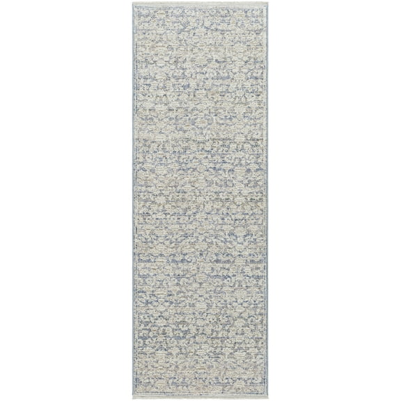 Better Homes and Gardens Blue Floral Runner Rug, 29" x 7'