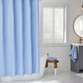 thumbnail image 1 of Better Homes and Gardens Blue Water Waffle Stripe Shower Curtain, 72" x 72", 1 of 6