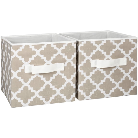 Better Homes and Gardens Collapsible Fabric Storage Cube, Set of 2, Multiple Colors