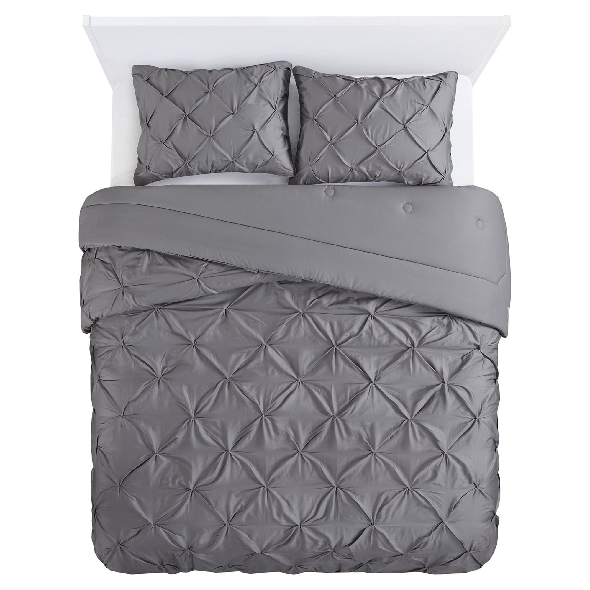 Better Homes and Gardens Cotton Pintuck 3Piece Comforter Set, King