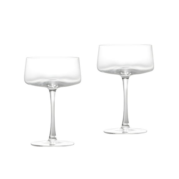Better Homes and Gardens Coupe Glass 2pk Clear