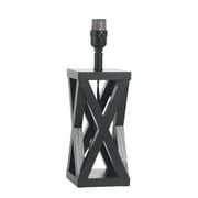 Better Homes and Gardens Crossmill Black Accent Table Lamp Base, 4.5"L x 4.5"W x 14"H