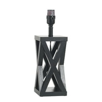 Better Homes and Gardens Crossmill Black Accent Table Lamp Base, 4.5"L x 4.5"W x 14"H