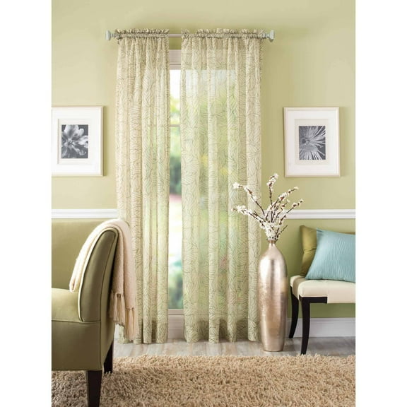 Better Homes and Gardens Crushed Leaf Window Curtain Panel
