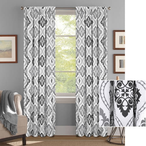 Better Homes and Gardens Damask Ogee Curtain Panel