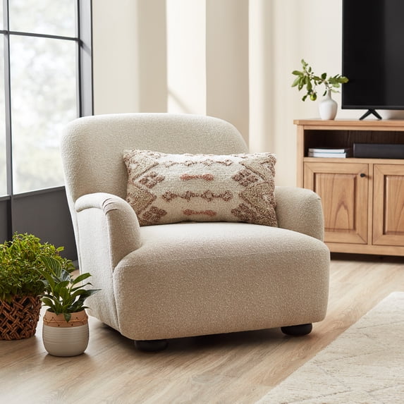 Better Homes & Gardens Waylen Accent Chair, Cream Boucle