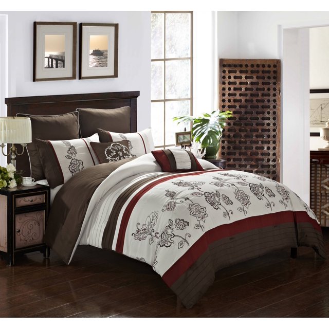 Better Homes and Gardens Embroidered Pintuck Stripe 7Piece Comforter