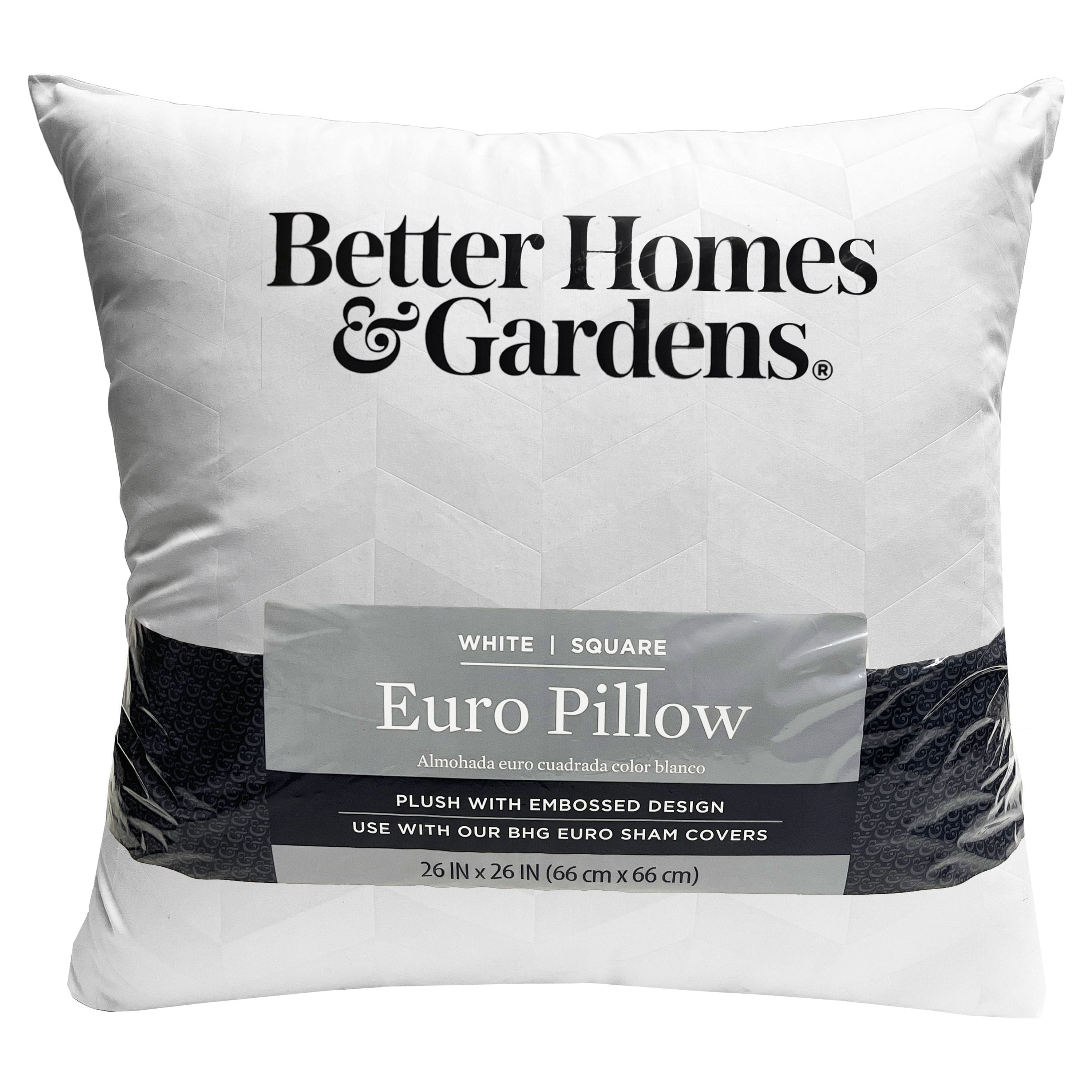 White Hypoallergenic Microfiber Square Euro Pillow Insert 26" x 26"