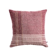Better Homes & Gardens 20 in x 20 in Burgundy/Beige Farmhouse Plaid Decorative Pillow