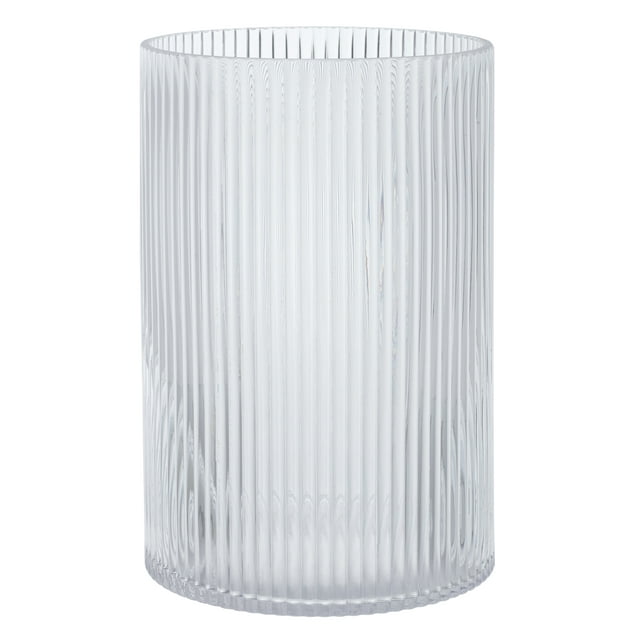 Better Homes & Gardens 8" Clear Glass Ribbed Candle Holder Hurricane