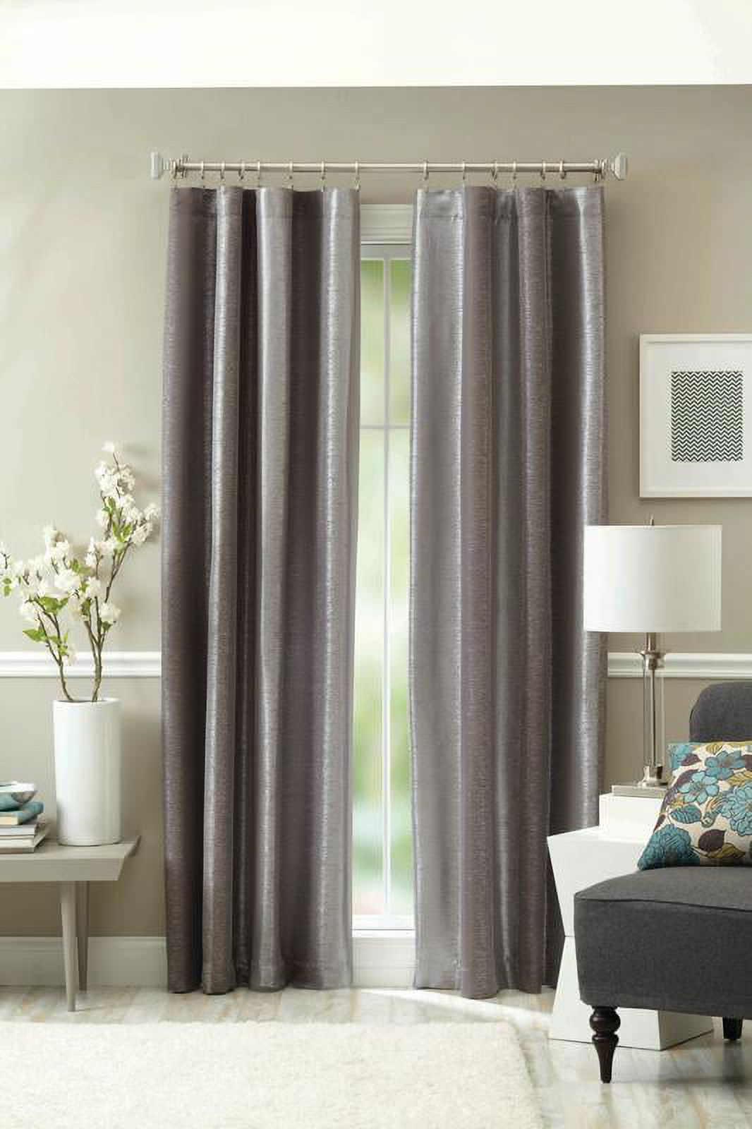 Better Homes and Gardens Graphite Curtain Panel - image 1 of 1