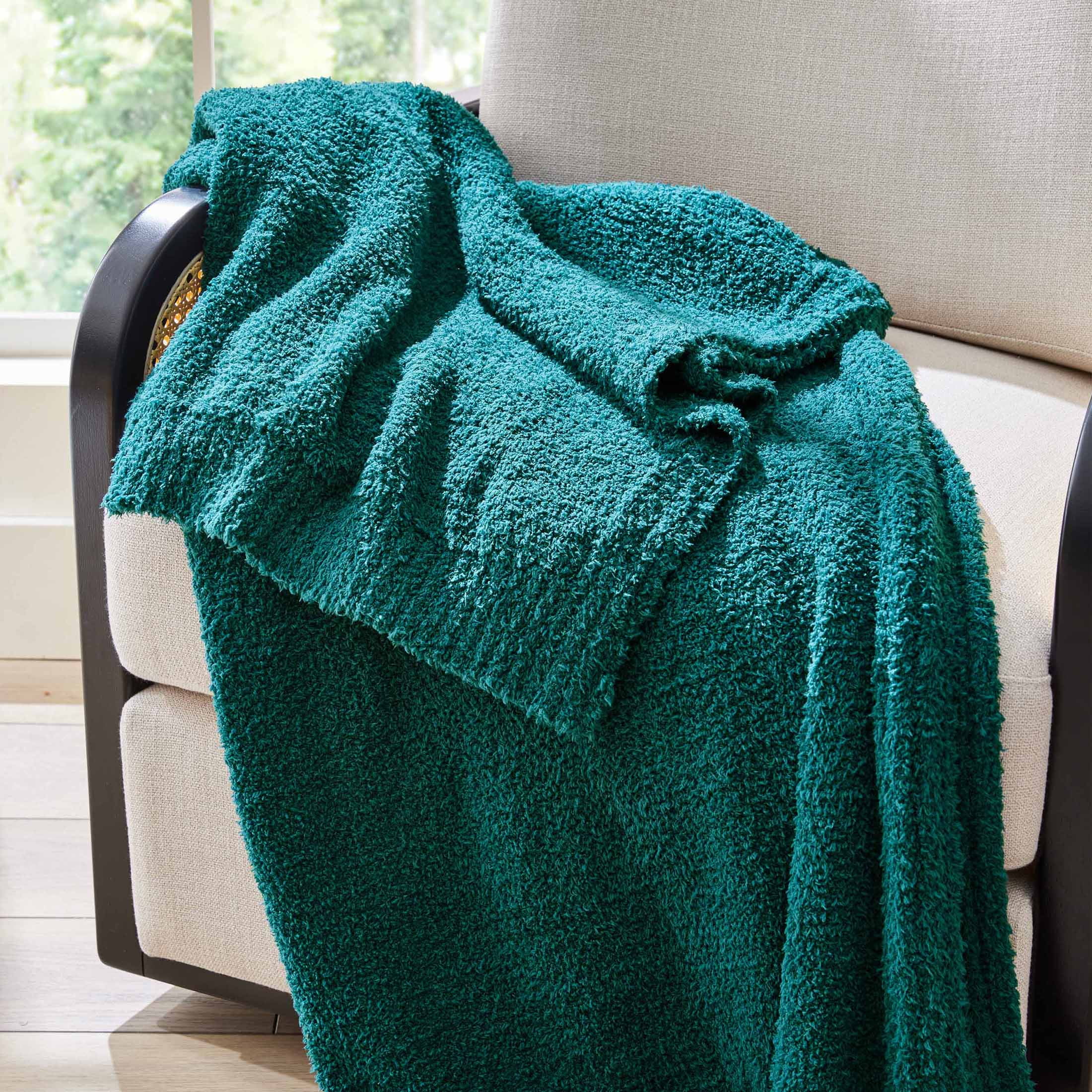 Better Homes and Gardens Green Cozy Knit Throw 50 x 72 Walmart