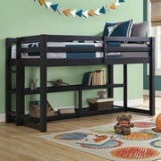 Better Homes and Gardens Greer Twin Loft Storage Bed, Black