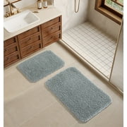 Better Homes and Gardens Grey Cloud 2pc Bath Rug Set, 17 x 20 & 20 x 30, Polyester