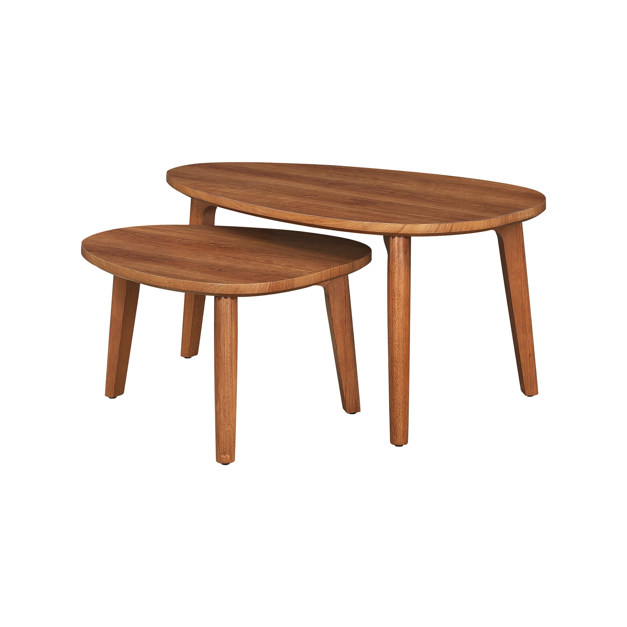 Better Homes & Gardens Greyson Nesting Tables, Acorn Finish, Set of 2
