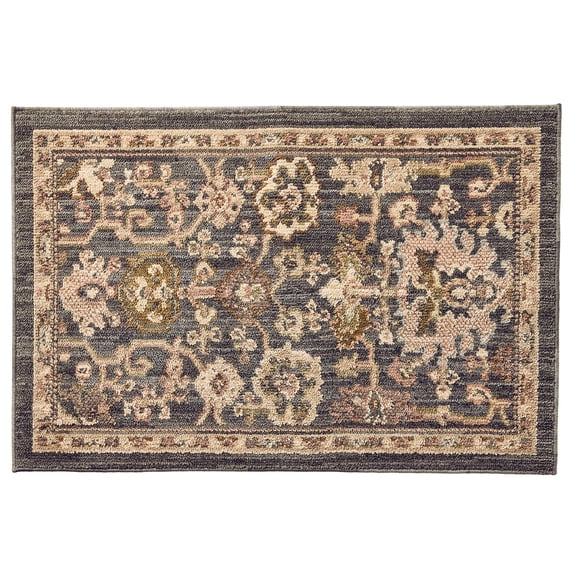 Better Homes and Garden Modern Oushak Low Pile Stain and Fade Resistant Indoor Accent Rug, Gray, 2'7.5" x 3'10"