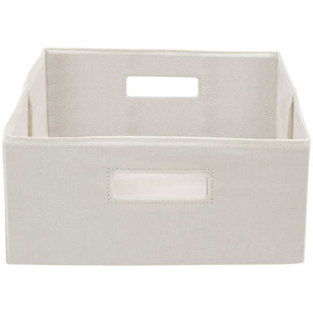 Better Homes and Gardens Half-Height Fabric Cube Storage Bins (12.75" x 6.00"), Set of 2, Multiple Colors