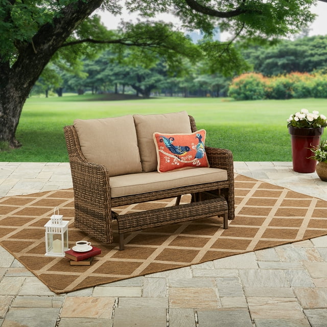 Better Homes and Gardens Hawthorne Park Outdoor Glider Bench