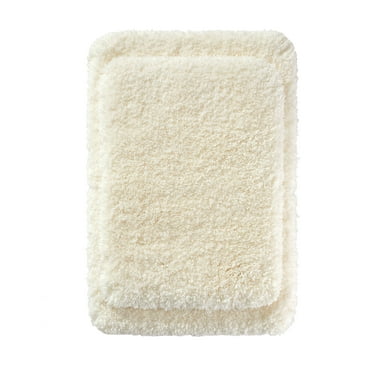 Better Homes and Gardens Ivory Cloud 2pc Bath Rug Set, 17 x 20 & 20 x 30, Polyester