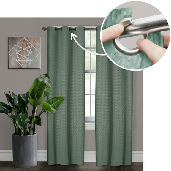 Better Homes and Gardens Larson Easy Hang Grommet Window Panel