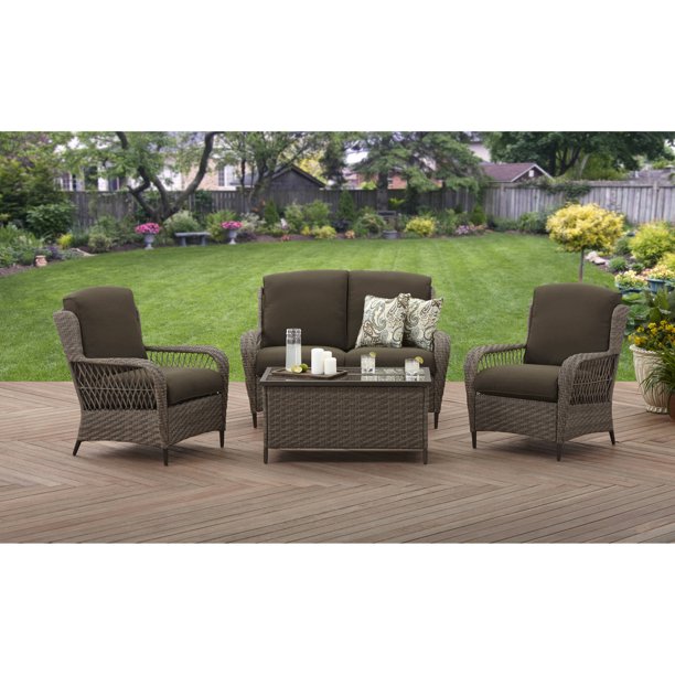 Better Homes and Gardens Manaville Wingback 4-Piece Conversation Set ...