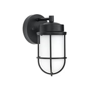 Better Homes & Gardens Coastal One-Light Outdoor Wall Lantern, Matte Black