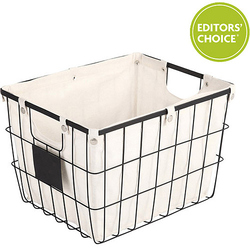 Better Homes and Gardens Medium Wire Basket with Chalkboard, Black - image 1 of 6