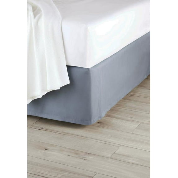 Better Homes and Gardens Microfiber Bed Skirt, Grey, King