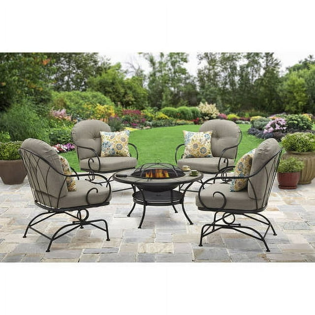 Better Homes and Gardens Myrtle Creek 5-Piece Fire Pit Chat Set