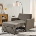 thumbnail image 1 of Better Homes & Gardens Nolan Pull Out Sleeper Accent Chair, Truffle Brown, 1 of 17
