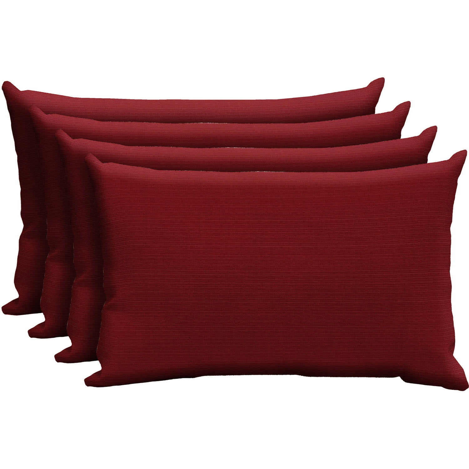 Better Homes and Gardens Outdoor Patio Lumbar Toss Pillow, Set of 4