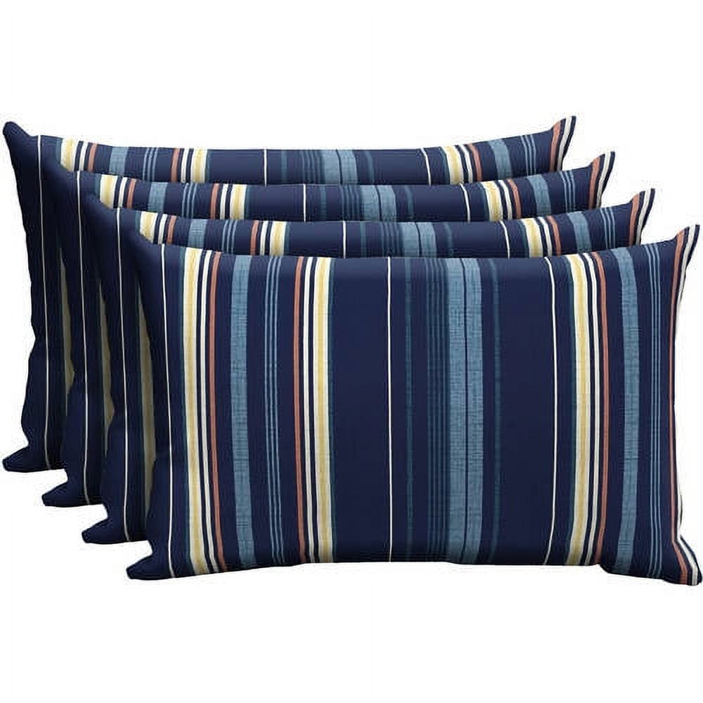 Better Homes and Gardens Outdoor Patio Lumbar Toss Pillow, Set of Four