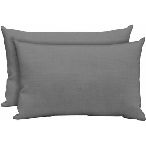 Better Homes and Gardens Outdoor Patio Lumbar Toss Pillow, Set of Two