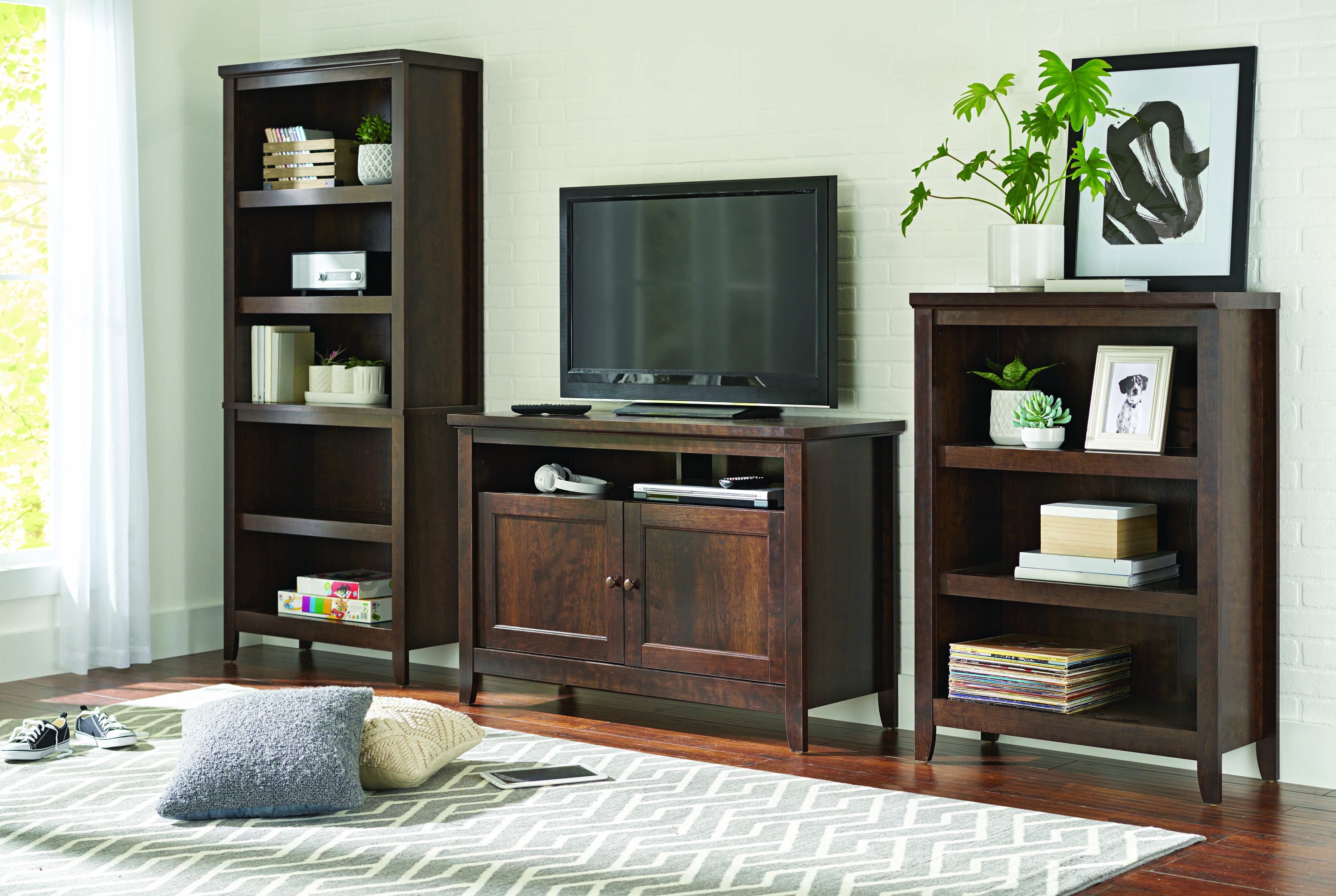 Better Homes and Gardens Parker TV Stand and Bookcases Home