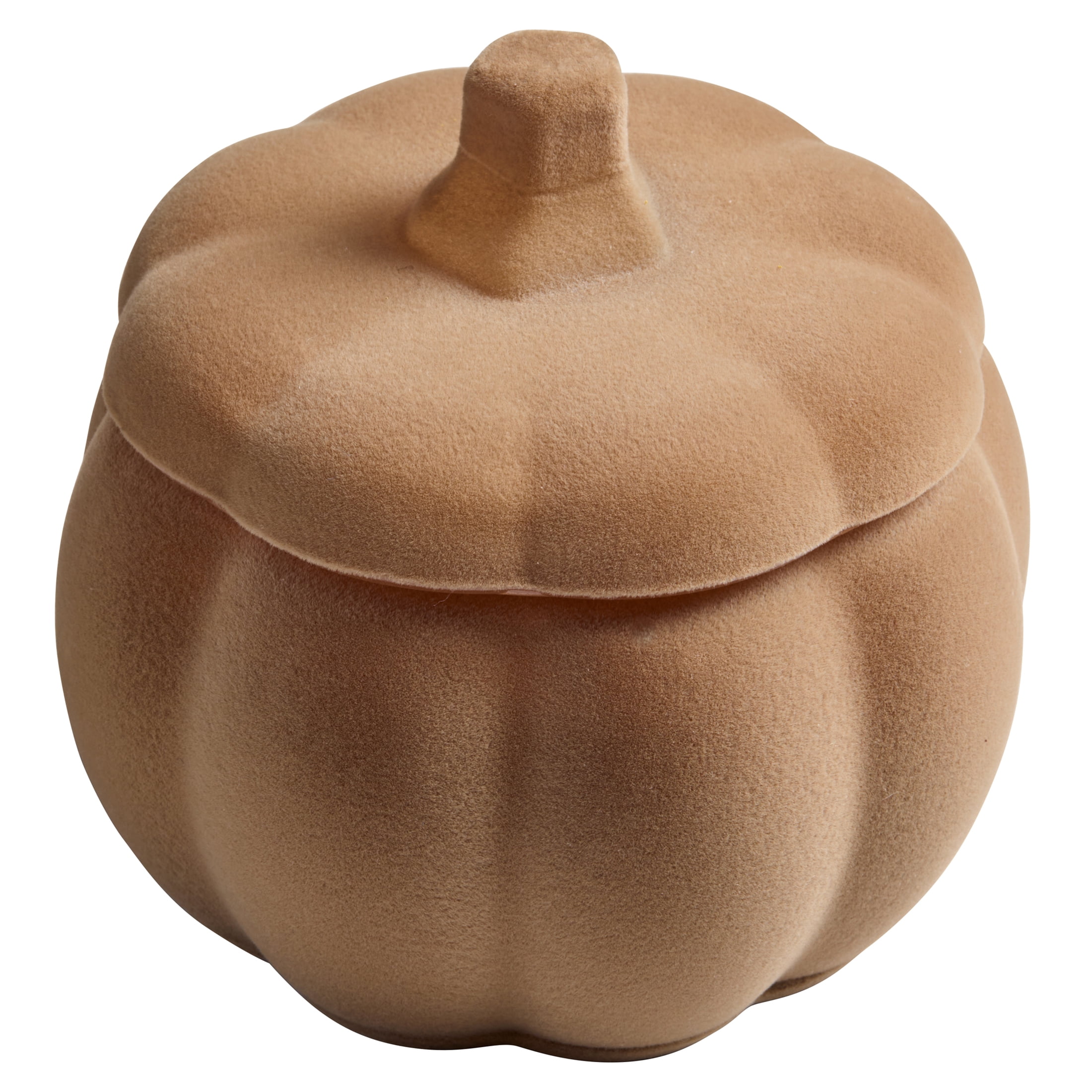 Better Homes & Gardens Flocked Pumpkin Jar Candle, Pumpkin Snickerdoodle Swirl, 2-Wick, 12.7 oz