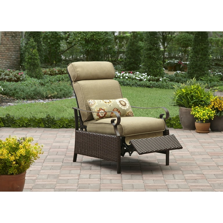 Better Homes and Gardens Riverwood Recliner Tan Walmart