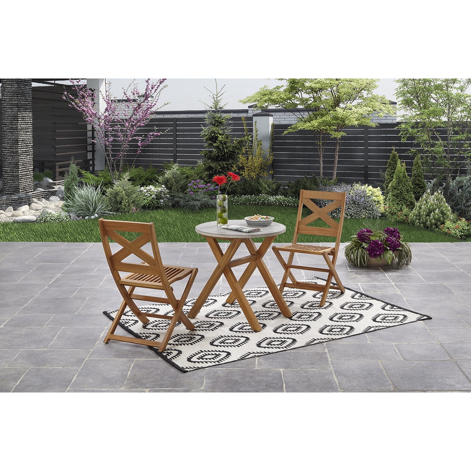 Better Homes and Gardens Ryefield 3-Piece Concrete Bistro Set