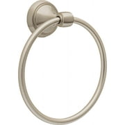 Better Homes and Gardens Safford Towel Ring, Wall Mounted Bathroom Towel Holder, Satin Nickel