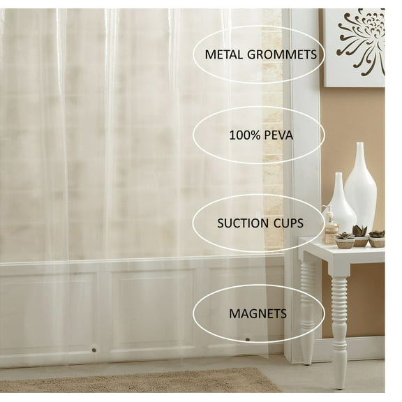 Better Homes and Gardens Shower Liner Heavy Thickness Frosty