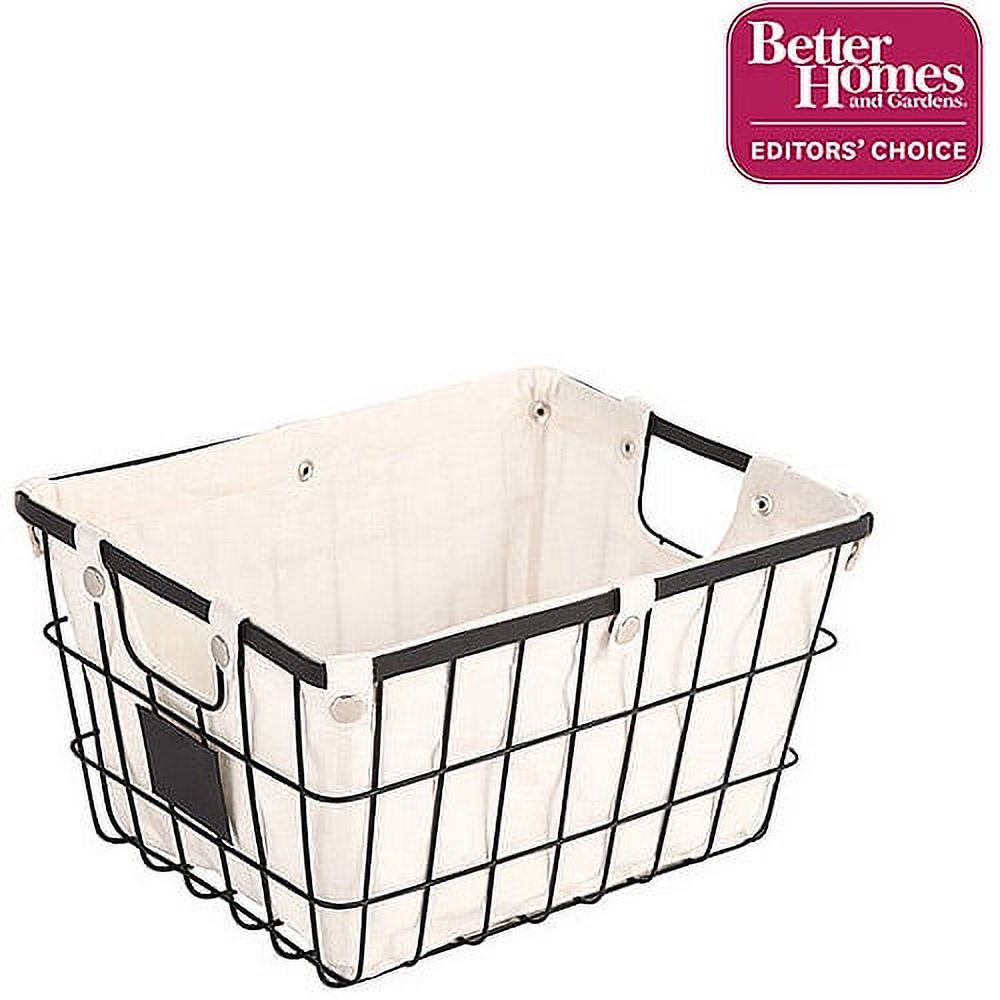 Better Homes and Gardens Small Wire Basket with Chalkboard, Black (1 Piece) - image 1 of 7