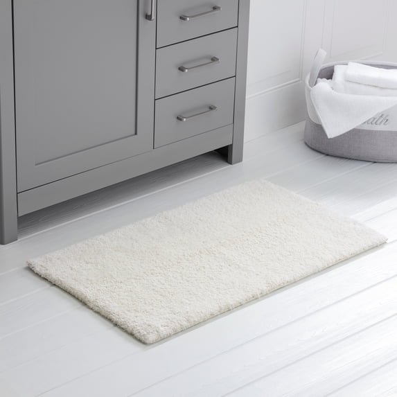 Better Homes & Gardens Ultra Soft Polyester Bath Rug,, 20x34, Papyrus Beige