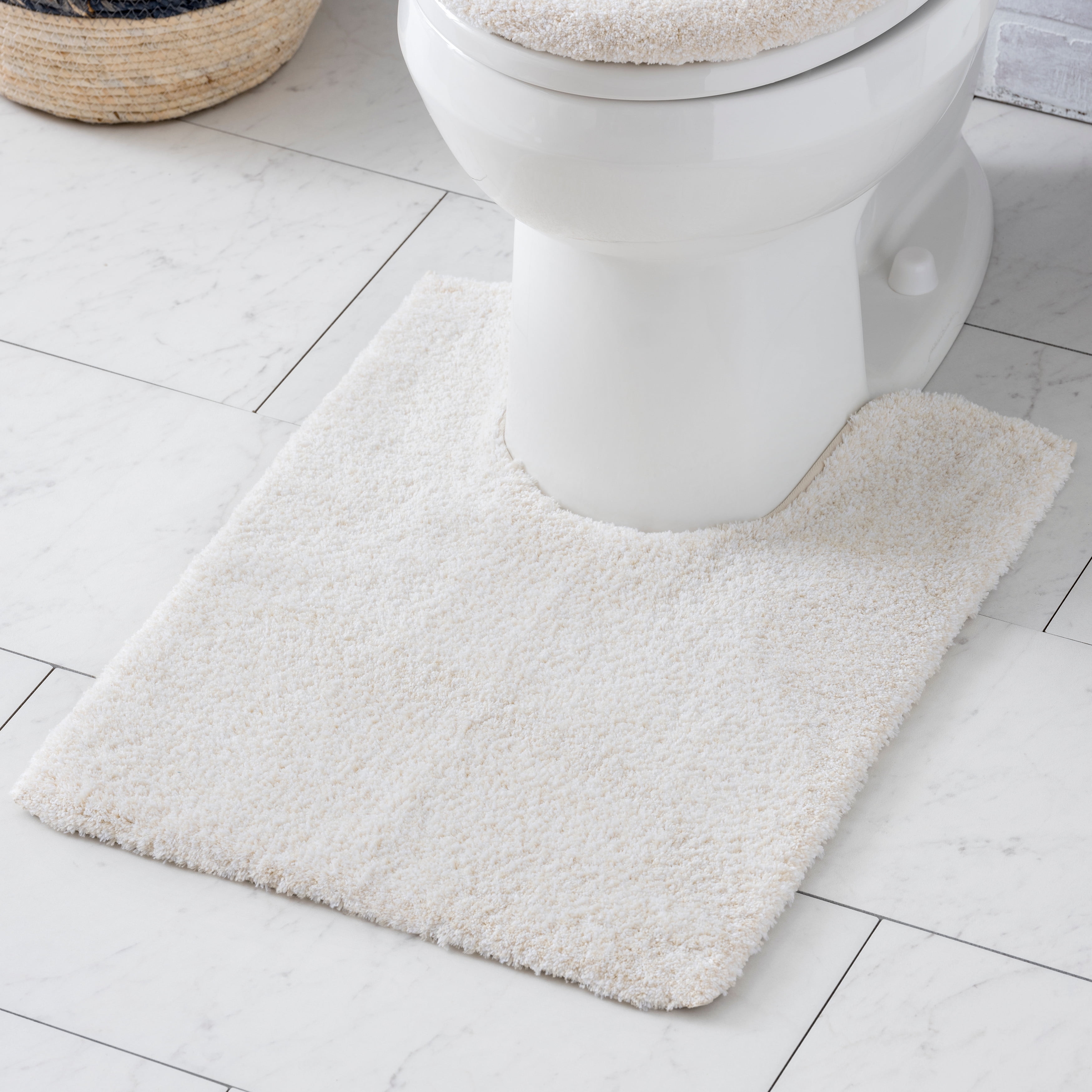 Better Homes and Gardens Thick and Plush Bath Rug, Contour, Papyrus