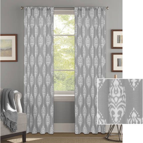 Better Homes and Gardens Traditional Damask Curtain Panel