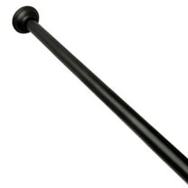Better Homes & Gardens 43" to 72" Adjustable Tension Rustproof Aluminum Shower Rod, Matte Black