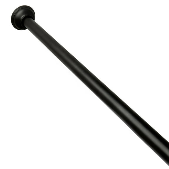 Better Homes & Gardens 43" to 72" Adjustable Tension Rustproof Aluminum Shower Rod, Matte Black